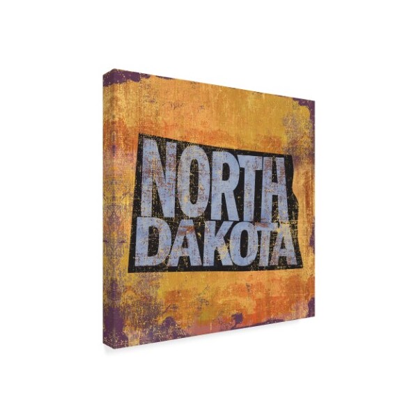 Art Licensing Studio 'North Dakota' Canvas Art,18x18